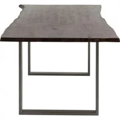 Kare Design Tables à Manger Table à Manger 8 Personnes En Acacia Brun Brut Et Acier L180 -Marquee Magasin table a manger 8 personnes en acacia brun brut et acier l180 3