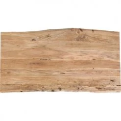 Kare Design Tables à Manger Table à Manger 8 Personnes En Acacia Brut Et Acier Chromé L180 -Marquee Magasin table a manger 8 personnes en acacia brut et acier chrome l180 2