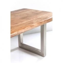Kare Design Tables à Manger Table à Manger 8 Personnes En Acacia Brut Et Acier L195 -Marquee Magasin table a manger 8 personnes en acacia brut et acier l195 3