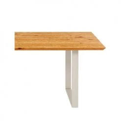 Kare Design Tables à Manger Table à Manger 8 Personnes En Chêne Biseauté Et Acier Argent L180 -Marquee Magasin table a manger 8 personnes en chene biseaute et acier argent l180 1