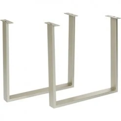 Kare Design Tables à Manger Table à Manger 8 Personnes En Chêne Biseauté Et Acier Argent L180 -Marquee Magasin table a manger 8 personnes en chene biseaute et acier argent l180 2