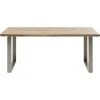 Kare Design Tables à Manger Table à Manger 8 Personnes En Manguier Et Acier Argenté L180 -Marquee Magasin table a manger 8 personnes en manguier et acier argente l180