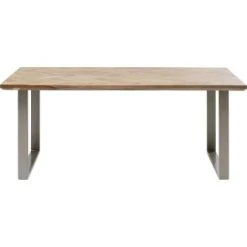 Kare Design Tables à Manger Table à Manger 8 Personnes En Manguier Et Acier Brut L180 -Marquee Magasin table a manger 8 personnes en manguier et acier argente l180 6