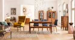 Kare Design Tables à Manger Table à Manger 8 Personnes En Sheesham Massif L175 -Marquee Magasin table a manger 8 personnes en sheesham massif l175 9