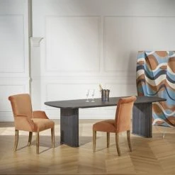 Robin Des Bois Tables à Manger Table à Manger Abbaye 12 Couverts L 243 Noire -Marquee Magasin table a manger abbaye 12 couverts l 243 noire 3