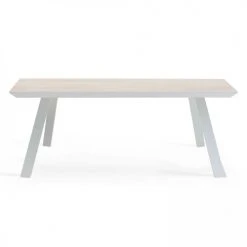 Oviala Tables à Manger Table à Manger Aluminium Blanche -Marquee Magasin table a manger aluminium blanche 2