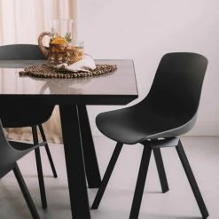 Oviala Tables à Manger Table à Manger Aluminium Et Céramique Grise -Marquee Magasin table a manger aluminium et ceramique grise 5