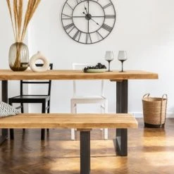 Dendro Tables à Manger Table à Manger Bois Massif Pieds Acier Brut 10 Dendro Tables à Manger Table à Manger Bois Massif Pieds Acier Brut -Marquee Magasin table a manger bois massif pieds acier brut 2