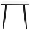 Meubles & Design Tables à Manger Table à Manger Carrée 80cm En Bois Blanc