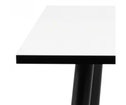 Meubles & Design Tables à Manger Table à Manger Carrée 80cm En Bois Blanc -Marquee Magasin table a manger carree 80cm en bois blanc 3