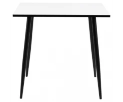 Meubles & Design Tables à Manger Table à Manger Carrée 80cm En Bois Blanc -Marquee Magasin table a manger carree 80cm en bois blanc 5