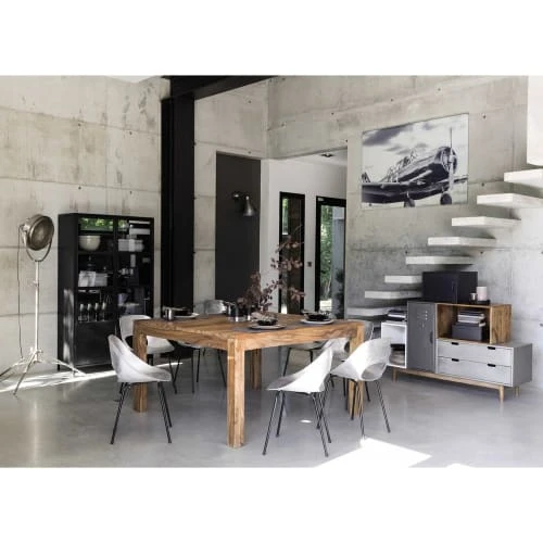 Maisons Du Monde Tables à Manger Table à Manger Carrée En Sheesham Massif 8 Personnes L140 6 Maisons Du Monde Tables à Manger Table à Manger Carrée En Sheesham Massif 8 Personnes L140 – Image 4