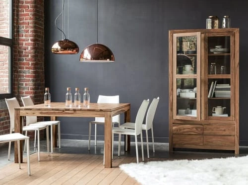 Maisons Du Monde Tables à Manger Table à Manger Carrée En Sheesham Massif 8 Personnes L140 4 Maisons Du Monde Tables à Manger Table à Manger Carrée En Sheesham Massif 8 Personnes L140 – Image 2