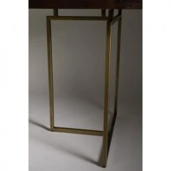 Dutchbone Tables à Manger Table à Manger Chevrons Bois Et Laiton 180x90 Cm -Marquee Magasin table a manger chevrons bois et laiton 180x90 cm 4