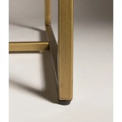 Dutchbone Tables à Manger Table à Manger Chevrons Bois Et Laiton 180x90 Cm -Marquee Magasin table a manger chevrons bois et laiton 180x90 cm 5