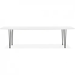 Kokoon Design Tables à Manger Table à Manger Couleur Blanc 10 Places L270cm -Marquee Magasin table a manger couleur blanc 10 places l270cm 1