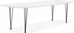 Kokoon Design Tables à Manger Table à Manger Couleur Blanc 10 Places L270cm -Marquee Magasin table a manger couleur blanc 10 places l270cm 2