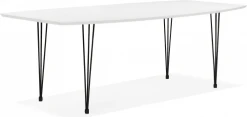 Kokoon Design Tables à Manger Table à Manger Couleur Blanc 10 Places L270cm -Marquee Magasin table a manger couleur blanc 10 places l270cm 3