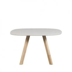 Woood Tables à Manger Table à Manger De Forme Organique En Bois 130x130cm Blanc -Marquee Magasin table a manger de forme organique en bois 130x130cm blanc 2