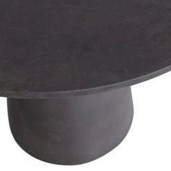 Woood Tables à Manger Table à Manger De Jardin En Fibre D'argile D100cm Marron -Marquee Magasin table a manger de jardin en fibre d argile d100cm marron 2