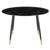 Maisons Du Monde Tables à Manger Table à Manger Effet Marbre Noir Et Métal Coloris Laiton Et Noir 5/6 Personnes D120 -Marquee Magasin table a manger effet marbre noir et metal coloris laiton et noir 5 6 personnes d120 1000 16 38 219962 1