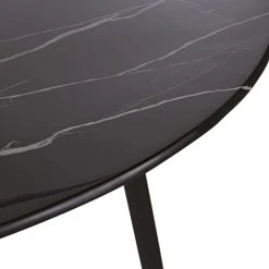 Maisons Du Monde Tables à Manger Table à Manger Effet Marbre Noir Et Métal Coloris Laiton Et Noir 5/6 Personnes D120 -Marquee Magasin table a manger effet marbre noir et metal coloris laiton et noir 5 6 personnes d120 1000 16 38 219962 3