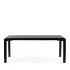 TEULAT Tables à Manger Table à Manger En Bois 180x100cm Noir