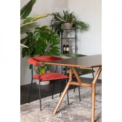 Dutchbone Tables à Manger Table à Manger En Bois 180x90cm Bois Foncé -Marquee Magasin table a manger en bois 180x90cm bois fonce 2