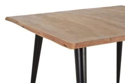 GINER Y COLOMER Tables à Manger Table à Manger En Bois D'acacia Naturel Et Pieds En Métal Noir -Marquee Magasin table a manger en bois d acacia naturel et pieds en metal noir 30