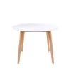 House Nordic Tables à Manger Table à Manger En Bois D105cm Bois Clair / Blanc -Marquee Magasin table a manger en bois d105cm bois clair blanc