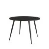 Drawer Tables à Manger Table à Manger En Bois D110cm Noir -Marquee Magasin table a manger en bois d110cm noir