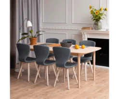 Meubles & Design Tables à Manger Table à Manger En Bois De Chêne Clair 210x100cm -Marquee Magasin table a manger en bois de chene clair 210x100cm 1