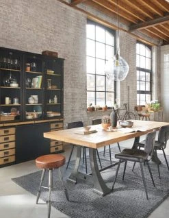 Maisons Du Monde Tables à Manger Table à Manger En Bois De Manguier Massif Et Métal Gris Anthracite 10 Personnes L240 -Marquee Magasin table a manger en bois de manguier massif et metal gris anthracite 10 personnes l240 1000 9 39 219717 4