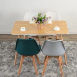 Urban Meuble Tables à Manger Table à Manger En Bois De Style Moderne 110x70 -Marquee Magasin table a manger en bois de style moderne 110x70 2