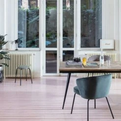 Bepurehome Tables à Manger Table à Manger En Bois De Teck Recyclé Et Métal 180x90cm Naturel -Marquee Magasin table a manger en bois de teck recycle et metal 180x90cm naturel 1