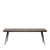 Bepurehome Tables à Manger Table à Manger En Bois De Teck Recyclé Et Métal 220x90cm Naturel -Marquee Magasin table a manger en bois de teck recycle et metal 220x90cm naturel