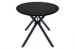 Woood Tables à Manger Table à Manger En Bois Et Métal 220x100cm Noir -Marquee Magasin table a manger en bois et metal 220x100cm noir 3