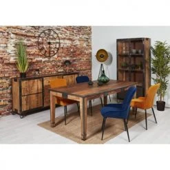 ATHM DESIGN Tables à Manger Table à Manger En Bois Mango Massif 6 Marron -Marquee Magasin table a manger en bois mango massif 6 marron 1