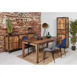 ATHM DESIGN Tables à Manger Table à Manger En Bois Mango Massif 6 Marron -Marquee Magasin table a manger en bois mango massif 6 marron 2