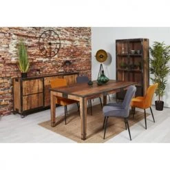 ATHM DESIGN Tables à Manger Table à Manger En Bois Mango Massif 6 Marron -Marquee Magasin table a manger en bois mango massif 6 marron 5