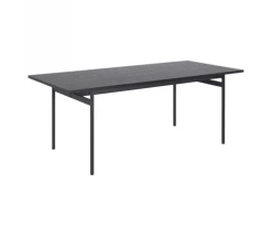 Meubles & Design Tables à Manger Table à Manger En Bois Noir 200x90cm -Marquee Magasin table a manger en bois noir 200x90cm 2