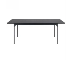 Meubles & Design Tables à Manger Table à Manger En Bois Noir 200x90cm