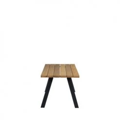 Woood Tables à Manger Table à Manger En Bois Piétement En A 210x81cm Noir -Marquee Magasin table a manger en bois pietement en a 210x81cm noir 3