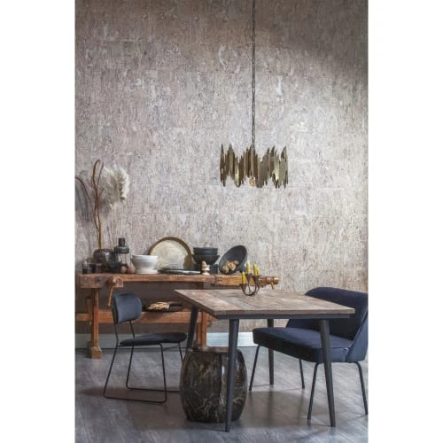 Bepurehome Tables à Manger Table à Manger En Bois Recyclé Et Métal 180x90cm 4 Bepurehome Tables à Manger Table à Manger En Bois Recyclé Et Métal 180x90cm – Image 2