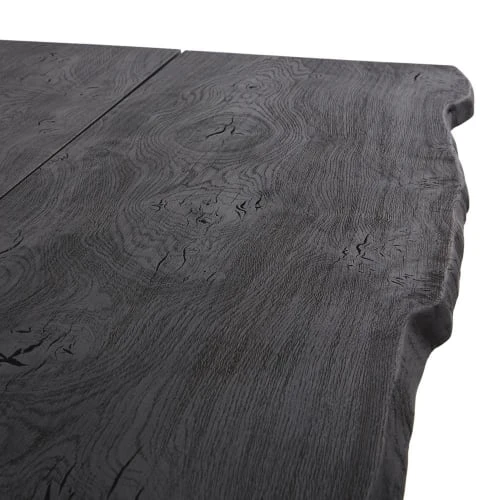 Maisons Du Monde Tables à Manger Table à Manger En Chêne Gris Ardoise Et Métal 8/10 Personnes L220 5 Maisons Du Monde Tables à Manger Table à Manger En Chêne Gris Ardoise Et Métal 8/10 Personnes L220 – Image 3