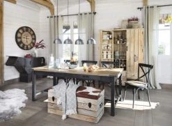 Maisons Du Monde Tables à Manger Table à Manger En Manguier Et Métal 6/8 Personnes L160 -Marquee Magasin table a manger en manguier et metal 6 8 personnes l160 1000 11 32 186008 6