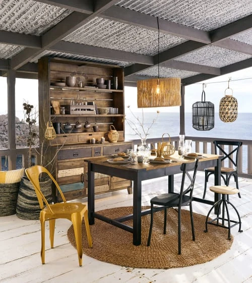 Maisons Du Monde Tables à Manger Table à Manger En Manguier Et Métal 8/10 Personnes L200 6 Maisons Du Monde Tables à Manger Table à Manger En Manguier Et Métal 8/10 Personnes L200 – Image 4