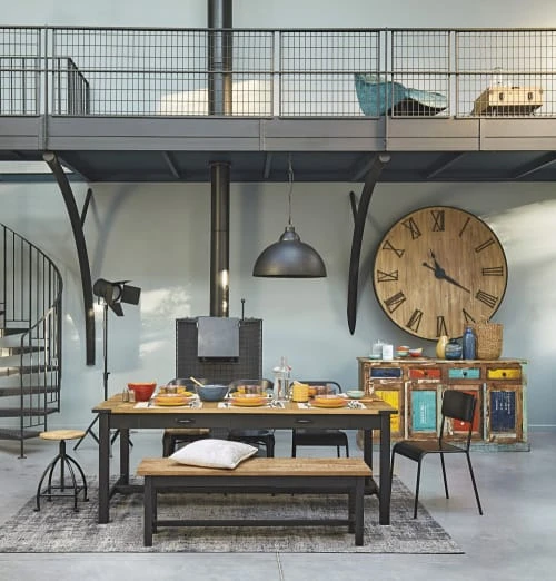 Maisons Du Monde Tables à Manger Table à Manger En Manguier Et Métal 8/10 Personnes L200 5 Maisons Du Monde Tables à Manger Table à Manger En Manguier Et Métal 8/10 Personnes L200 – Image 3