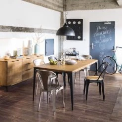 Maisons Du Monde Tables à Manger Table à Manger En Manguier Et Métal 8 Personnes L180 -Marquee Magasin table a manger en manguier et metal 8 personnes l180 1000 9 14 155814 13