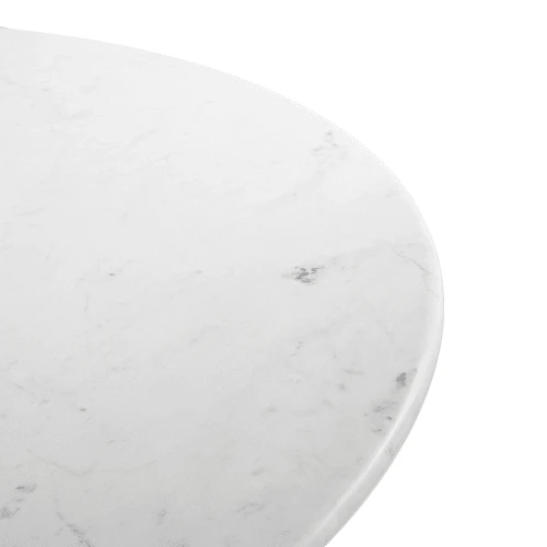 Maisons Du Monde Tables à Manger Table à Manger En Marbre Et Métal Blancs 6 Personnes D145 4 Maisons Du Monde Tables à Manger Table à Manger En Marbre Et Métal Blancs 6 Personnes D145 – Image 2